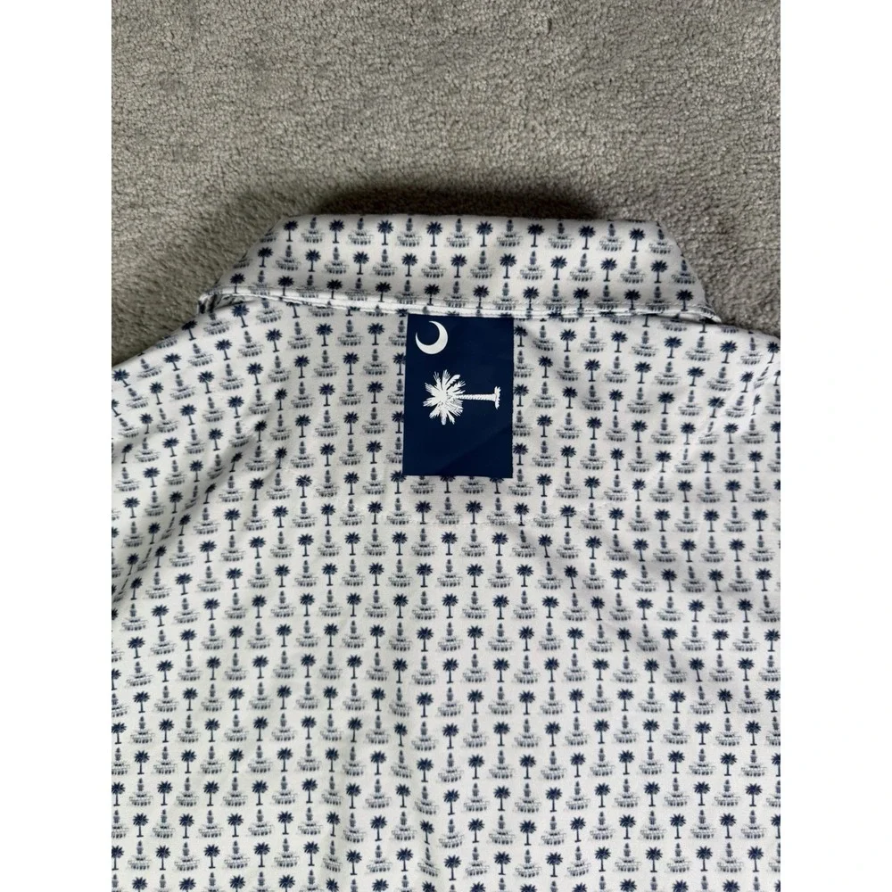 Rhoback Golf Polo Men L South Carolina Palmetto State House Performance Shirt **